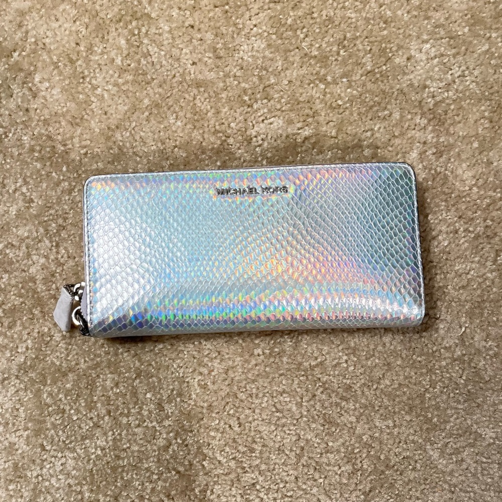 Holographic/silver wallet